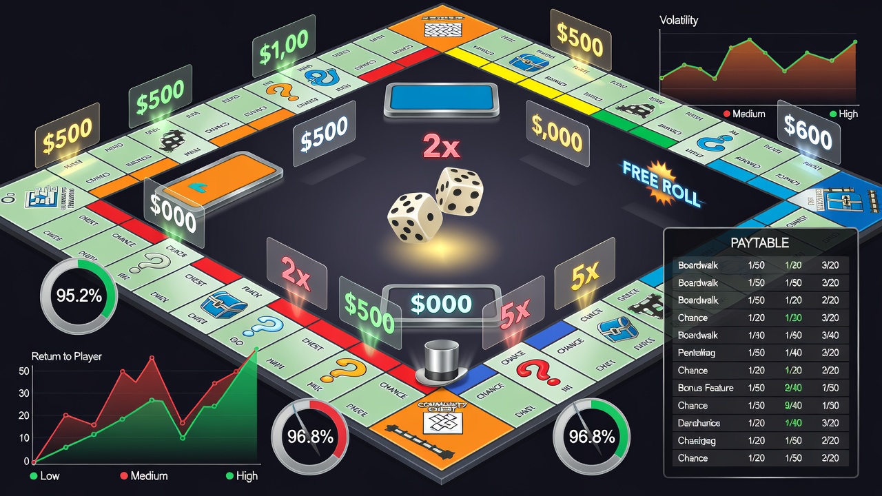 Monopoly Roll RTP, Payout Odds, and Bonus Features: How the Monopoly Roll Casino Game Works